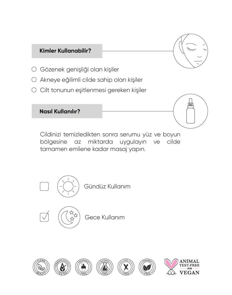 Akne Karşıtı Pürüzsüzleştirici Yüz Serumu