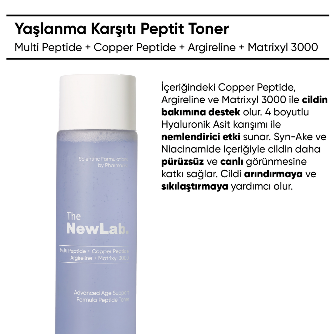 Yaşlanma Karşıtı Peptit Toner