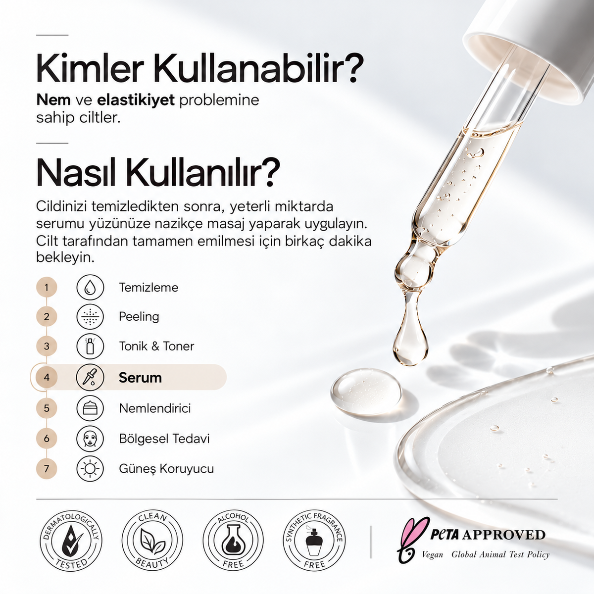 Yoğun Nemlendirici Hyalüronik Asit %2 + Vitamin B5 Yüz Serumu 30 ml