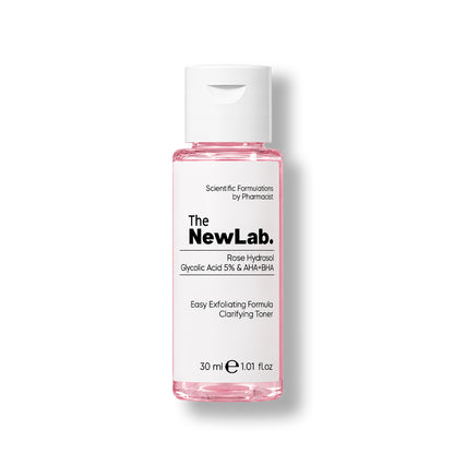 Canlandırıcı &amp; Cilt Tonu Eşitleyici Toner Rose Hydrosol Glycolic Acid 5% &amp; AHA+BHA 30 ml Seyahat Boy
