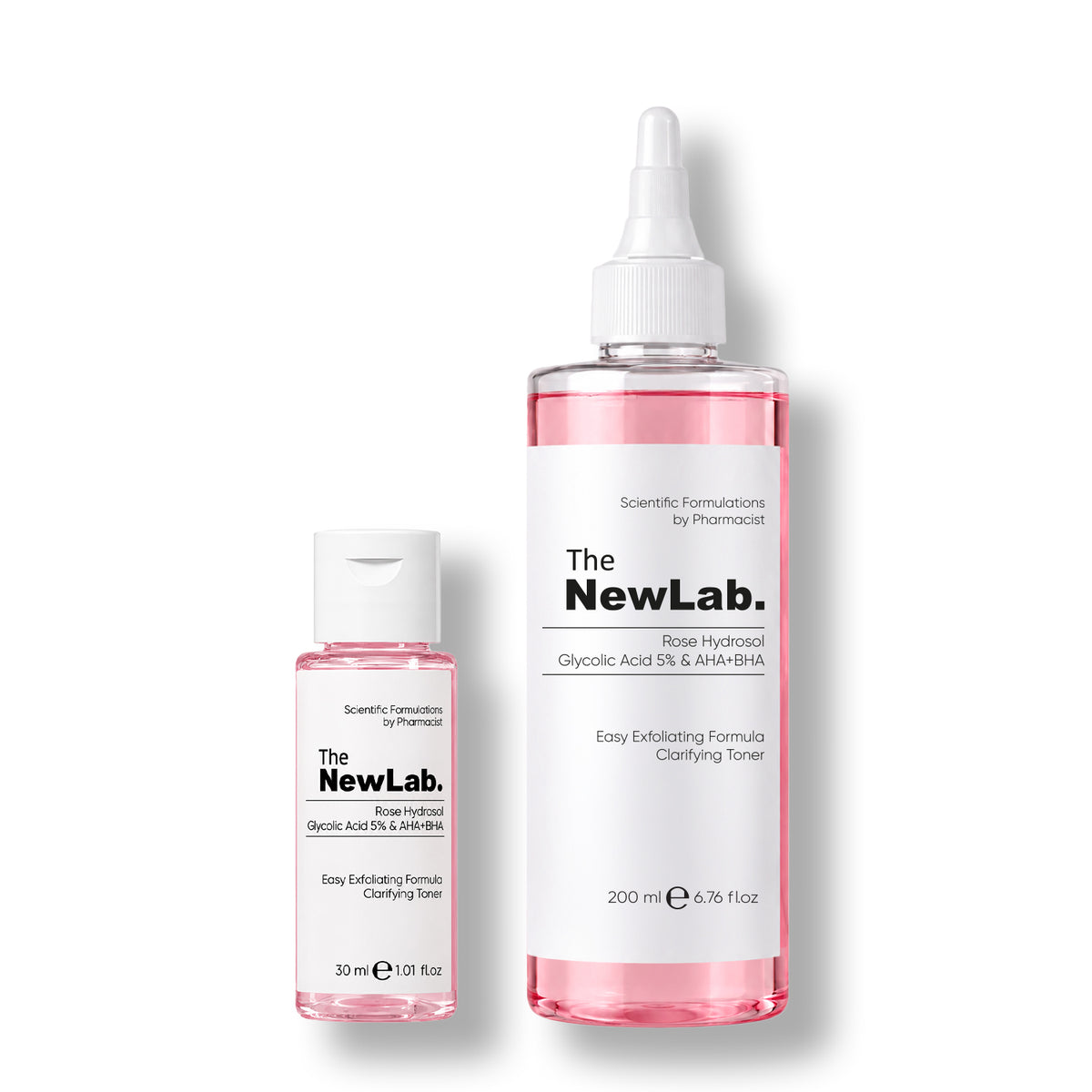 Canlandırıcı &amp; Cilt Tonu Eşitleyici Toner Rose Hydrosol Glycolic Acid 5% &amp; AHA+BHA 30 ml Seyahat Boy