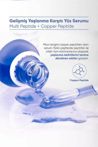 Gelişmiş Yaşlanma Karşıtı Cilt Bakım Serumu (Multi Peptide + Copper Peptide %1)