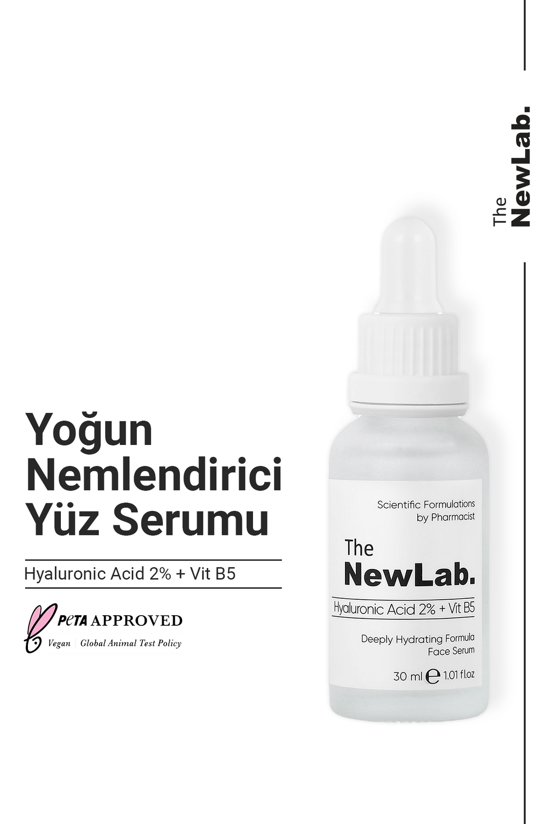 Yoğun Nemlendirici Hyalüronik Asit Serum 2% + Vit B5 30 ml