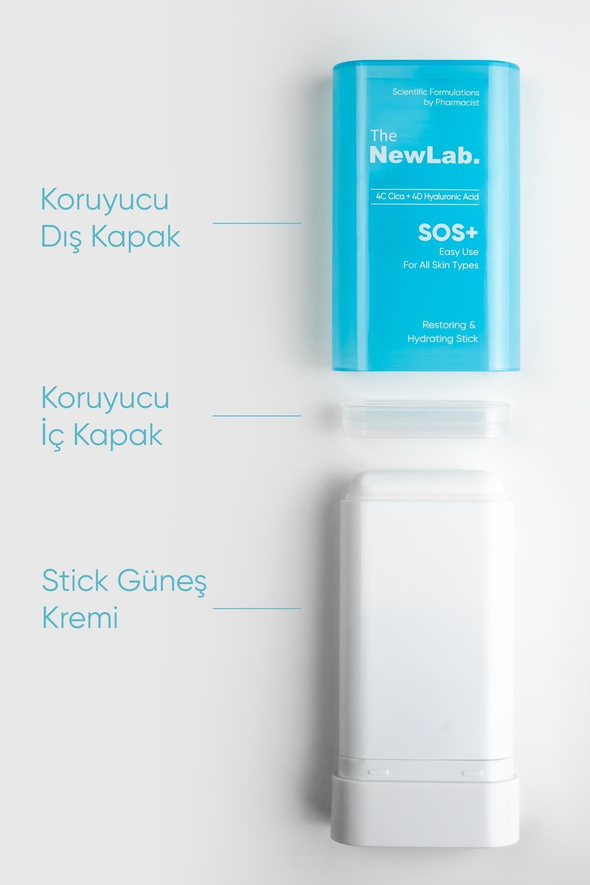 Onarıcı ve Nemlendirici Stick Krem (4C Cica 4D Hyaluronic Acid)