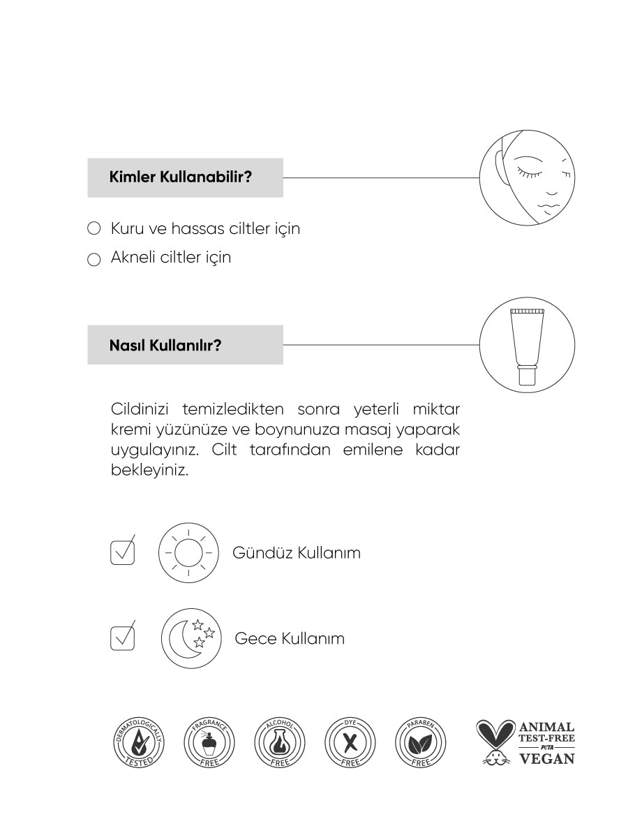 Yoğun Nemlendirici Cica Krem 50 ml